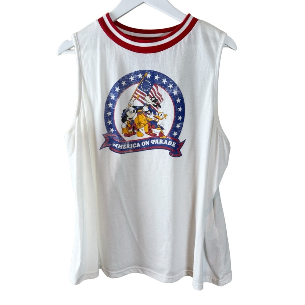 Disney Parks Vault Collection Women's 1X 50 Years America on Parade Tank Top